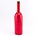 Crvena staklena LED flaša