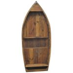 Dekorativna polica za vino - čamac
